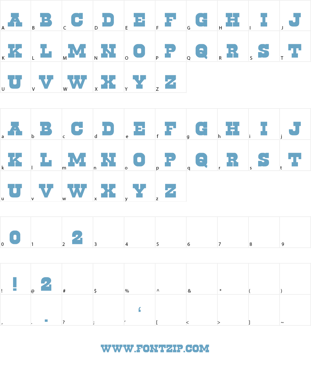 Cowboys 2.0 Font Character